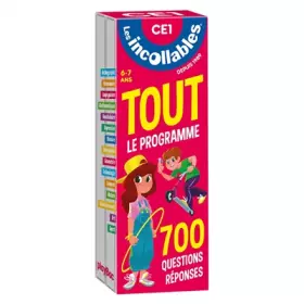 Couverture du produit · Les incollables - Tout le programme du CE1 - 7/8 ans: 700 questions réponses pour réviser en 2 éventails- Cahier de vacances