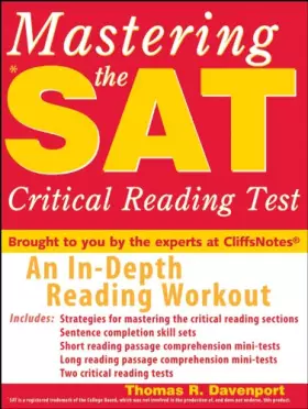 Couverture du produit · Mastering the SAT Critical Reading Test