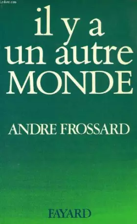 Couverture du produit · Il y a un autre monde