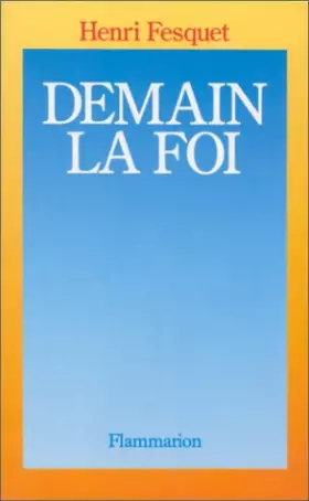 Couverture du produit · Demain la foi