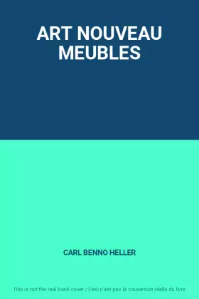 Couverture du produit · ART NOUVEAU MEUBLES