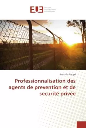 Couverture du produit · Professionnalisation des agents de prevention et de securité privée