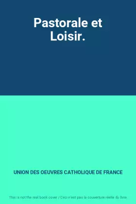 Couverture du produit · Pastorale et Loisir.