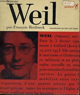Couverture du produit · Simone weil - collection philosophes de tous les temps n° 18