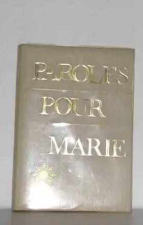 Couverture du produit · Paroles pour marie