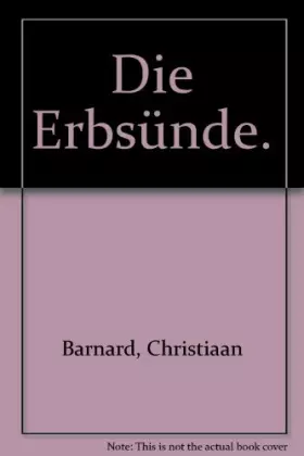 Couverture du produit · Die Erbsünde.
