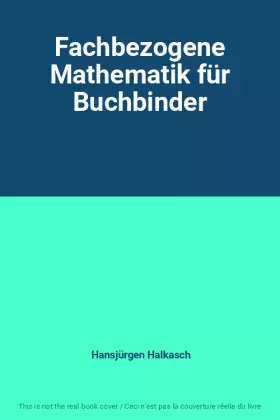 Couverture du produit · Fachbezogene Mathematik für Buchbinder