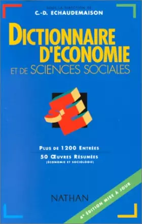 Couverture du produit · DICTIONNAIRE D'ECONOMIE ET DE SCIENCES SOCIALES. 4ème édition