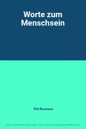 Couverture du produit · Worte zum Menschsein