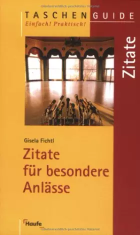Couverture du produit · Zitate für besondere Anlässe (Taschenguide)