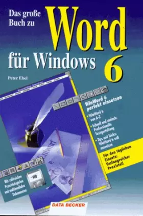 Couverture du produit · Das große Buch zu Word für Windows 6