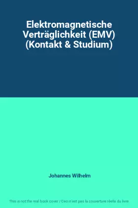 Couverture du produit · Elektromagnetische Verträglichkeit (EMV) (Kontakt & Studium)