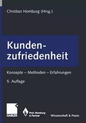 Couverture du produit · Kundenzufriedenheit: Konzepte - Methoden - Erfahrungen (Wissenschaft & Praxis)