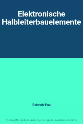 Couverture du produit · Elektronische Halbleiterbauelemente