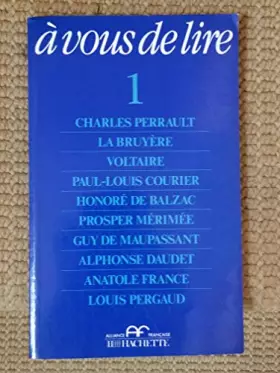 Couverture du produit · A Vous De Lire N°1 : Contes Et Nouvelles
