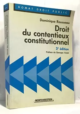 Couverture du produit · Droit du contentieux constitutionnel