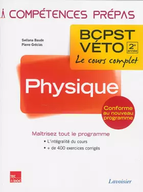 Couverture du produit · Physique 2e année BCPST-VETO