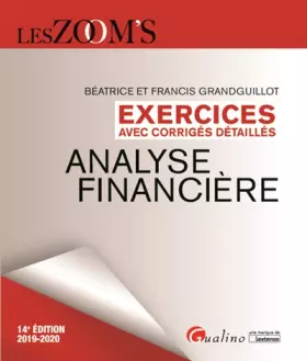 Couverture du produit · Exercices avec corrigés détaillés - Analyse financière (2019-2020)