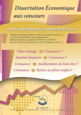 Couverture du produit · Dissertation économique aux concours