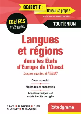 Couverture du produit · Langues et régions dans les états d'Europe de l'ouest