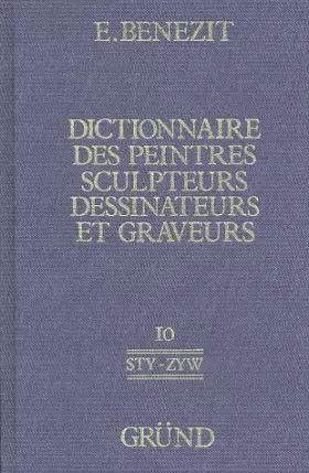 Couverture du produit · Dictionnaire des peintres, sculpteur, dessinateurs et graveurs, tome 10
