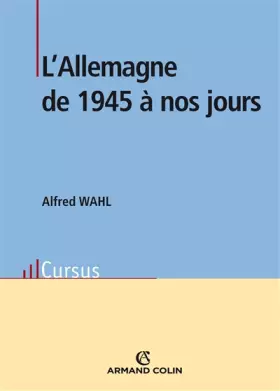 Couverture du produit · L'Allemagne de 1945 à nos jours