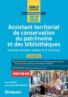Couverture du produit · Assistant territorial de conservation du patrimoine et des bibliothèques