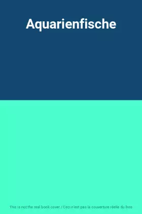 Couverture du produit · Aquarienfische