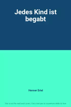 Couverture du produit · Jedes Kind ist begabt