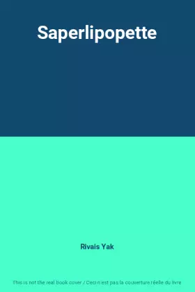 Couverture du produit · Saperlipopette