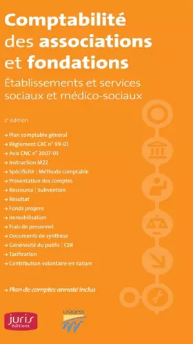 Couverture du produit · Comptabilité des associations et fondations - Établissements et services sociaux et médico-sociaux -: Établissements et service
