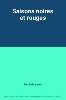 Couverture du produit · Saisons noires et rouges
