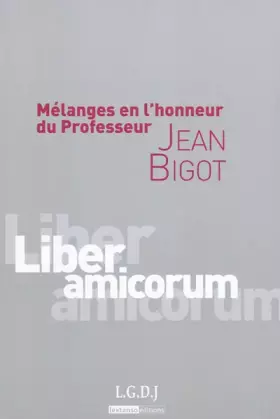Couverture du produit · mélanges en l'honneur du professeur jean bigot