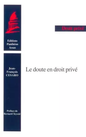 Couverture du produit · LE DOUTE EN DROIT PRIVÉ