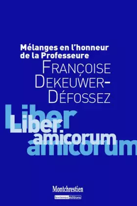Couverture du produit · Mélanges Françoise DEKEUWER-DEFOSSEZ