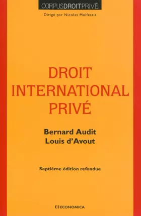 Couverture du produit · Droit International Privé