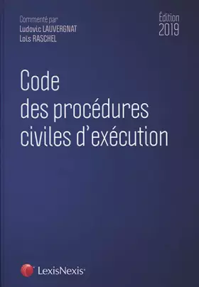 Couverture du produit · Code des procédures civiles d'exécution 2019