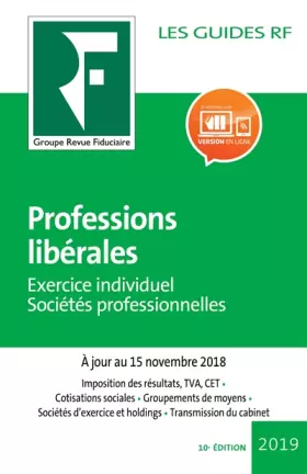 Couverture du produit · Professions libérales 2019: Exercice individuel Sociétés professionnelles