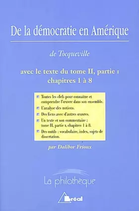 Couverture du produit · De la démocratie en Amérique (Tocqueville)