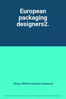 Couverture du produit · European packaging designers2.