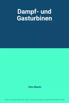 Couverture du produit · Dampf- und Gasturbinen