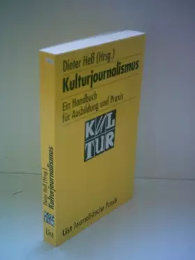 Couverture du produit · Kulturjournalismus. Ein Handbuch für Ausbildung und Praxis
