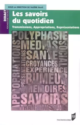 Couverture du produit · SAVOIRS DU QUOTIDIEN