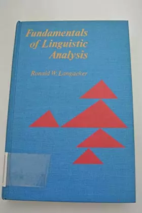 Couverture du produit · Fundamentals of Linguistic Analysis
