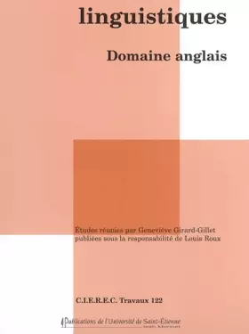 Couverture du produit · Parcours linguistiques : Domaine anglais