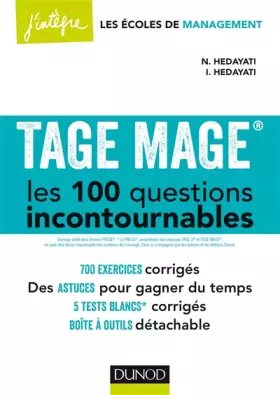 Couverture du produit · TAGE MAGE® Les 100 questions incontournables - Plus de 700 exercices corrigés: Plus de 700 exercices corrigés
