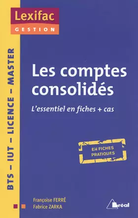 Couverture du produit · Les comptes consolidés