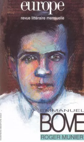 Couverture du produit · Europe 2003, numéro 895-896 : Emmanuel Bove