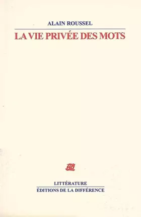 Couverture du produit · La vie privée des mots