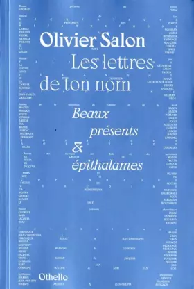 Couverture du produit · Les lettres de ton nom